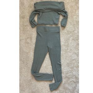 Off of the shoulder two piece set